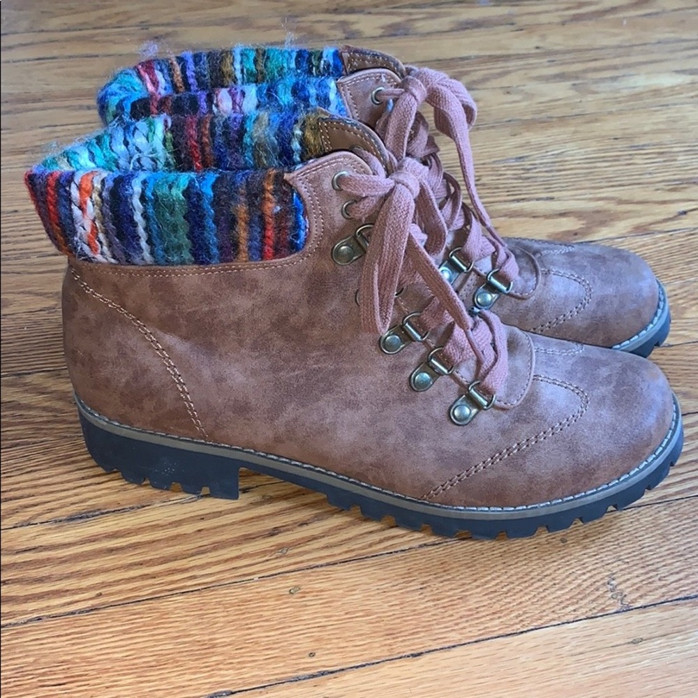 Brown booties